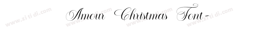 免费获取字体 Amour Christmas Font字体转换